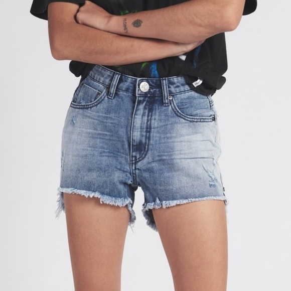 One Teaspoon Pants - (SOLD) One Teaspoon Rocky High Waist Shorts Sz 22